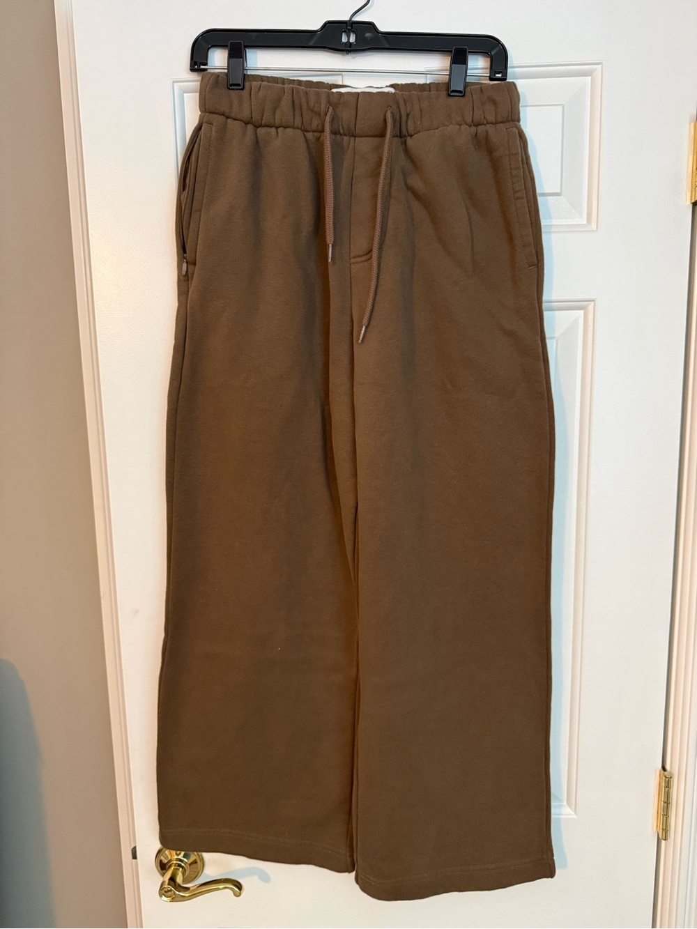 Hollister Brown Wide-Leg Drawstring Sweatpants - XS